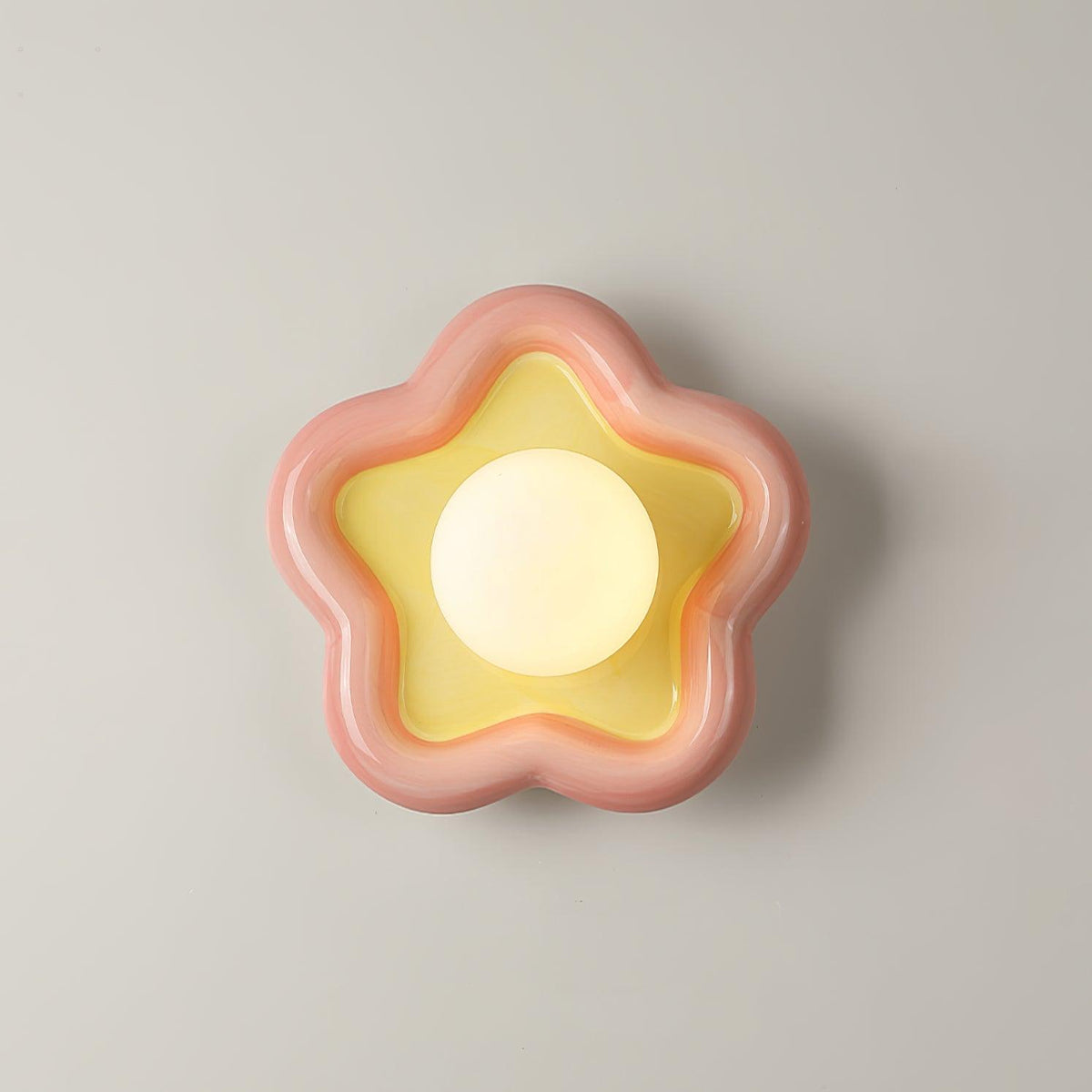 Petani Pink & Yellow Floral Wall Light — product view 4