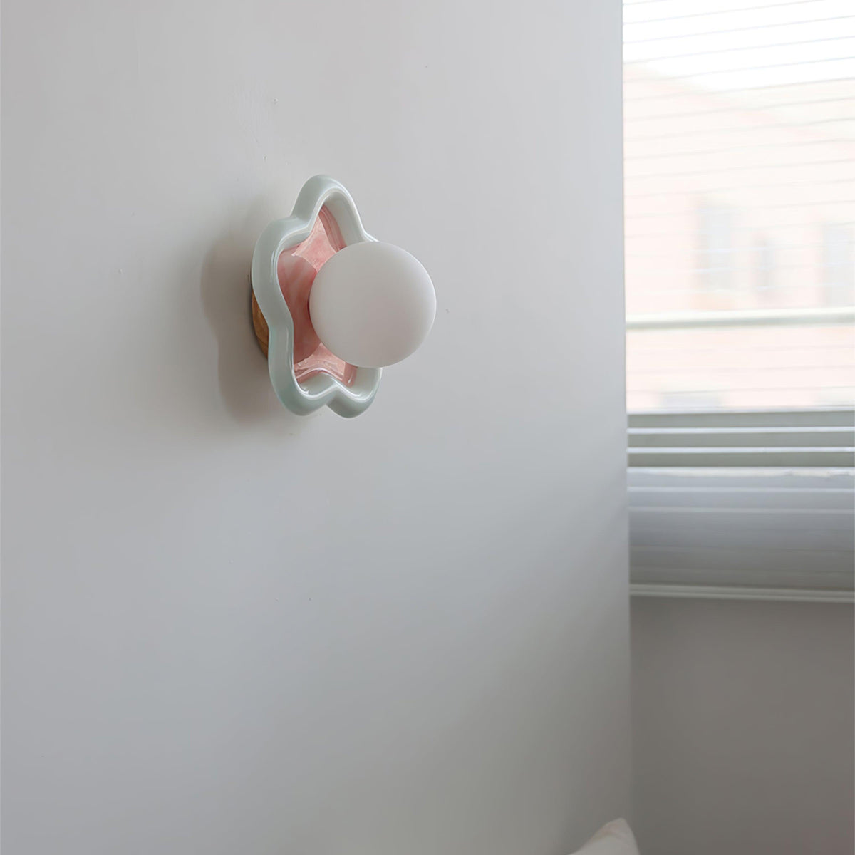 Petani Pink & Yellow Floral Wall Light — product view 6