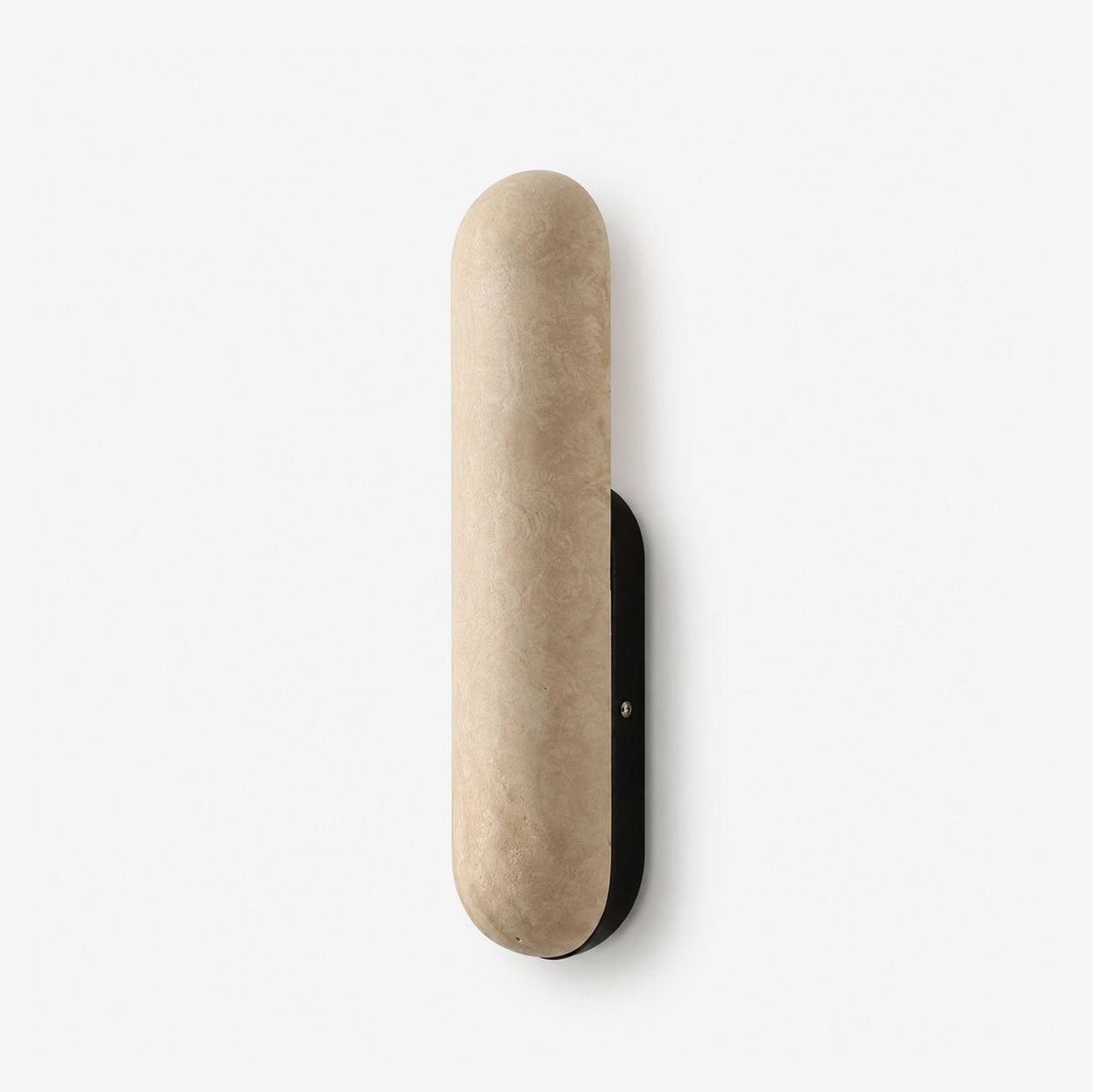 Talvera Travertine Capsule Wall Sconce — product view 1