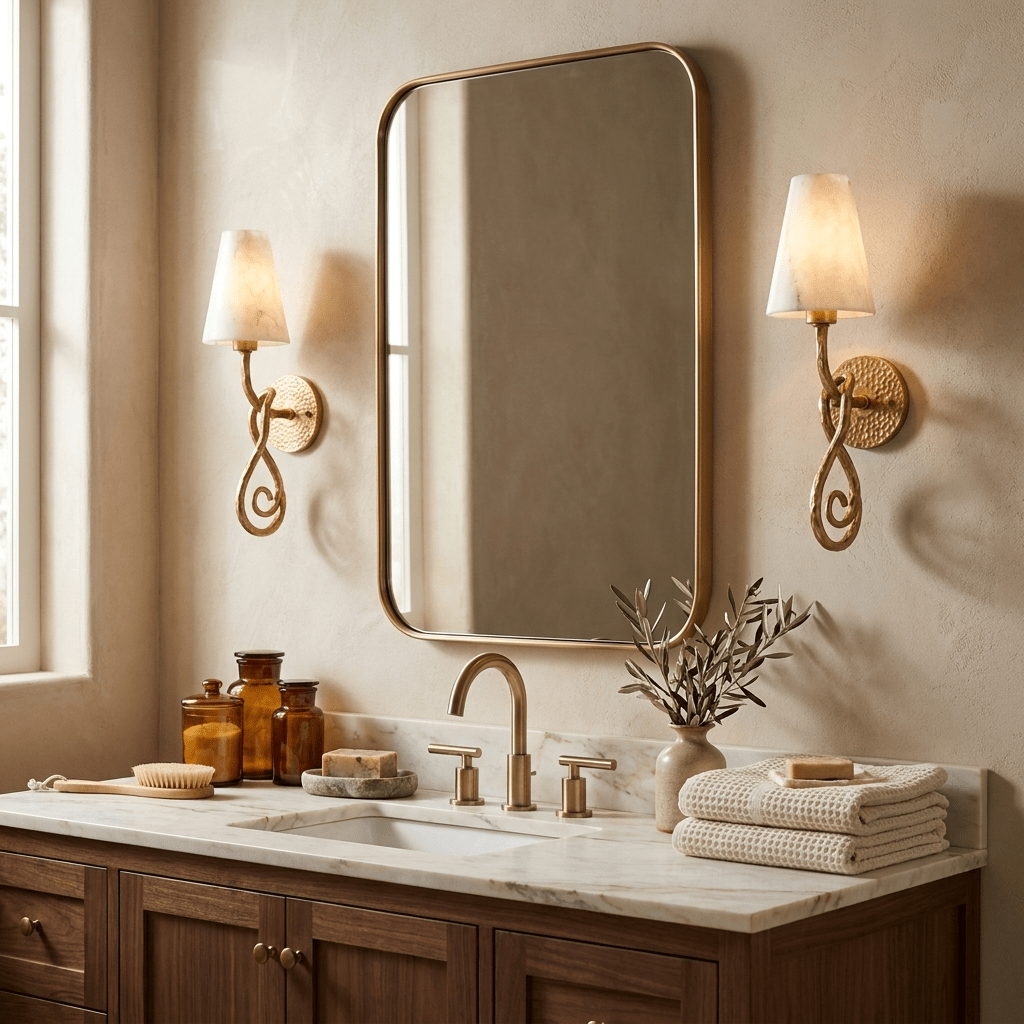 Tangle Alabaster Knot Sconce — product view 2