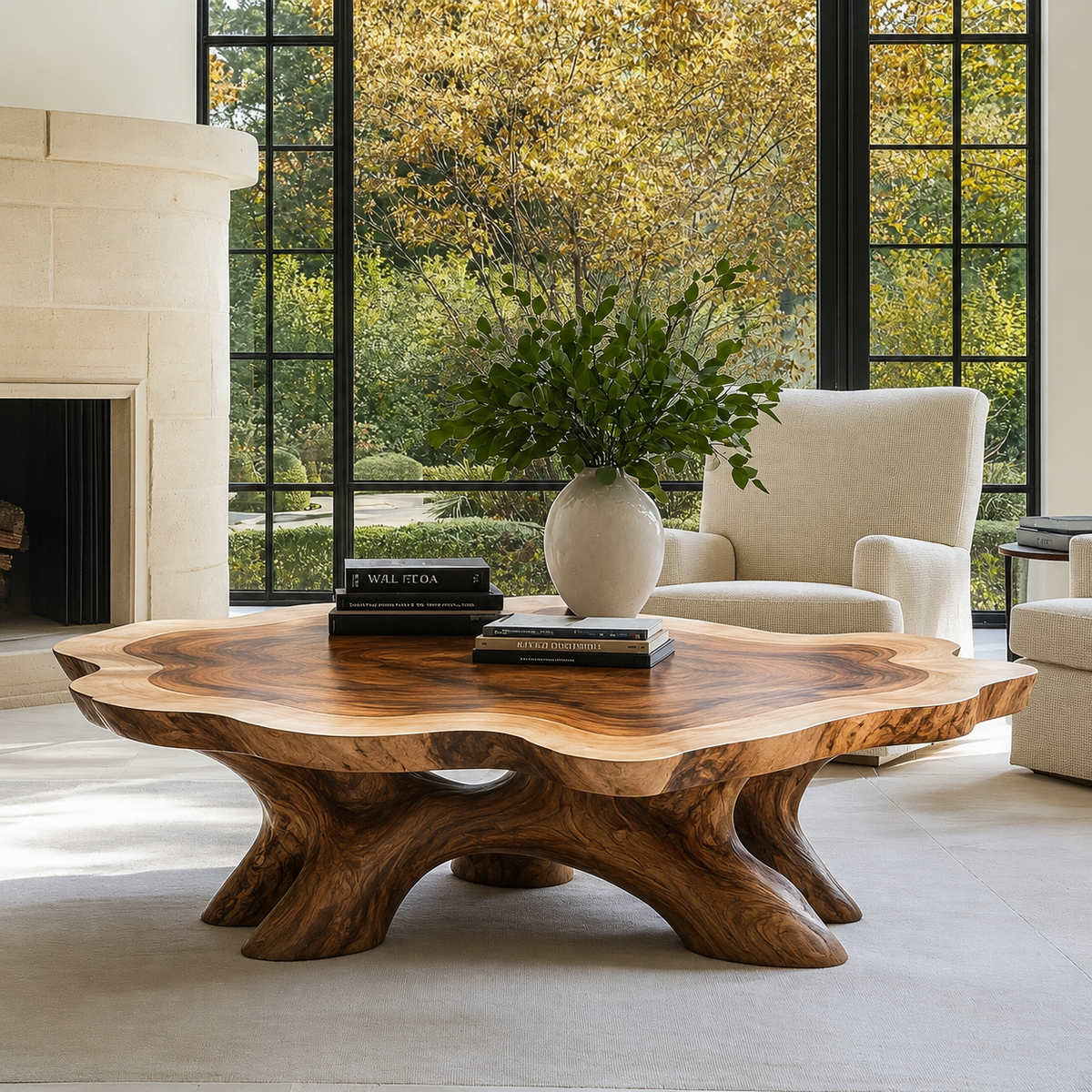 Cyravelle Handcrafted Solid Wood Coffee Table — product view 1