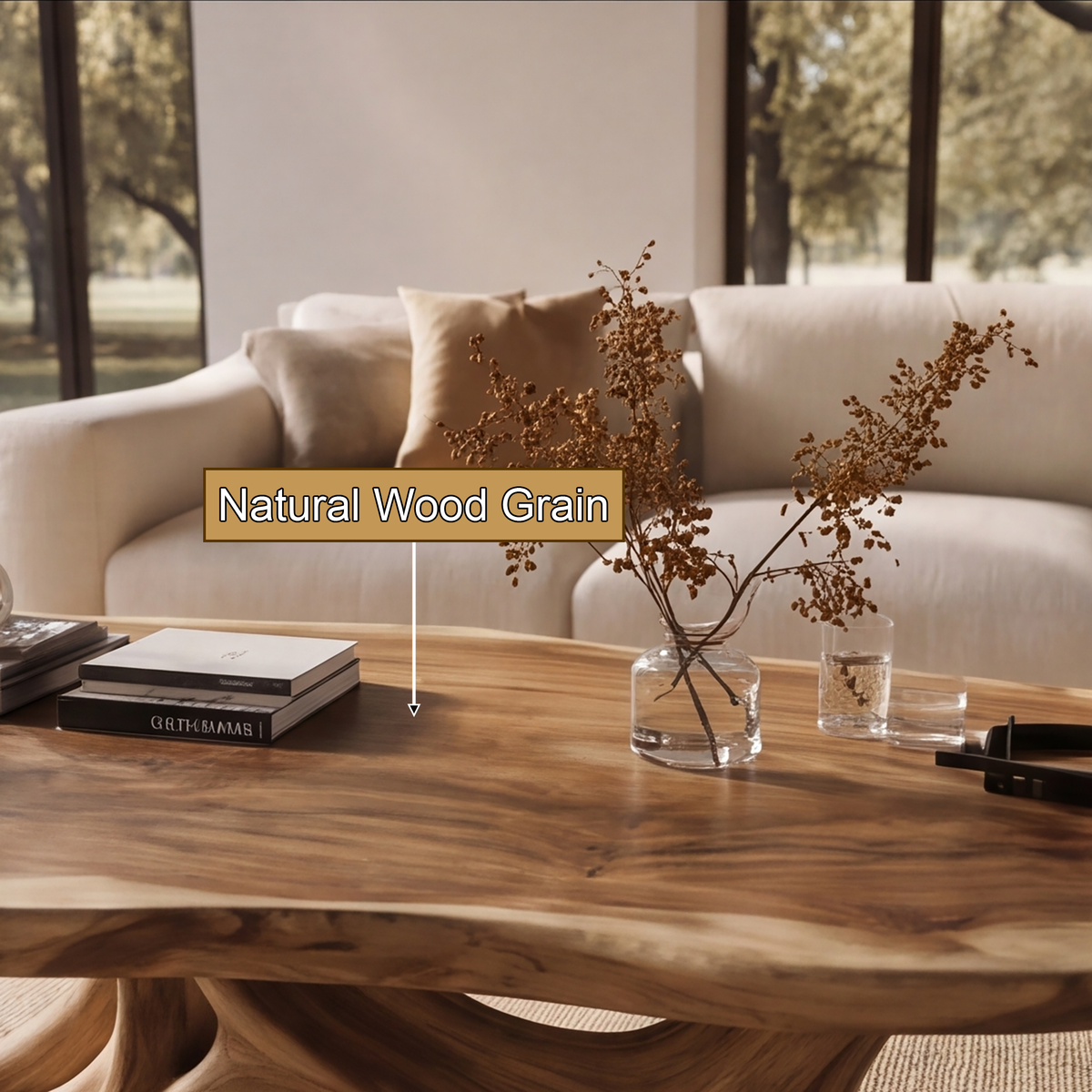 Elarwyn Handcrafted Solid Wood Coffee Table — product view 4