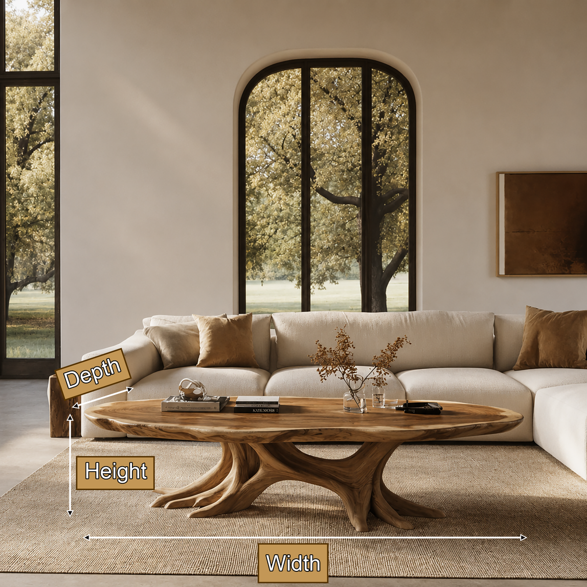 Elarwyn Handcrafted Solid Wood Coffee Table — product view 2