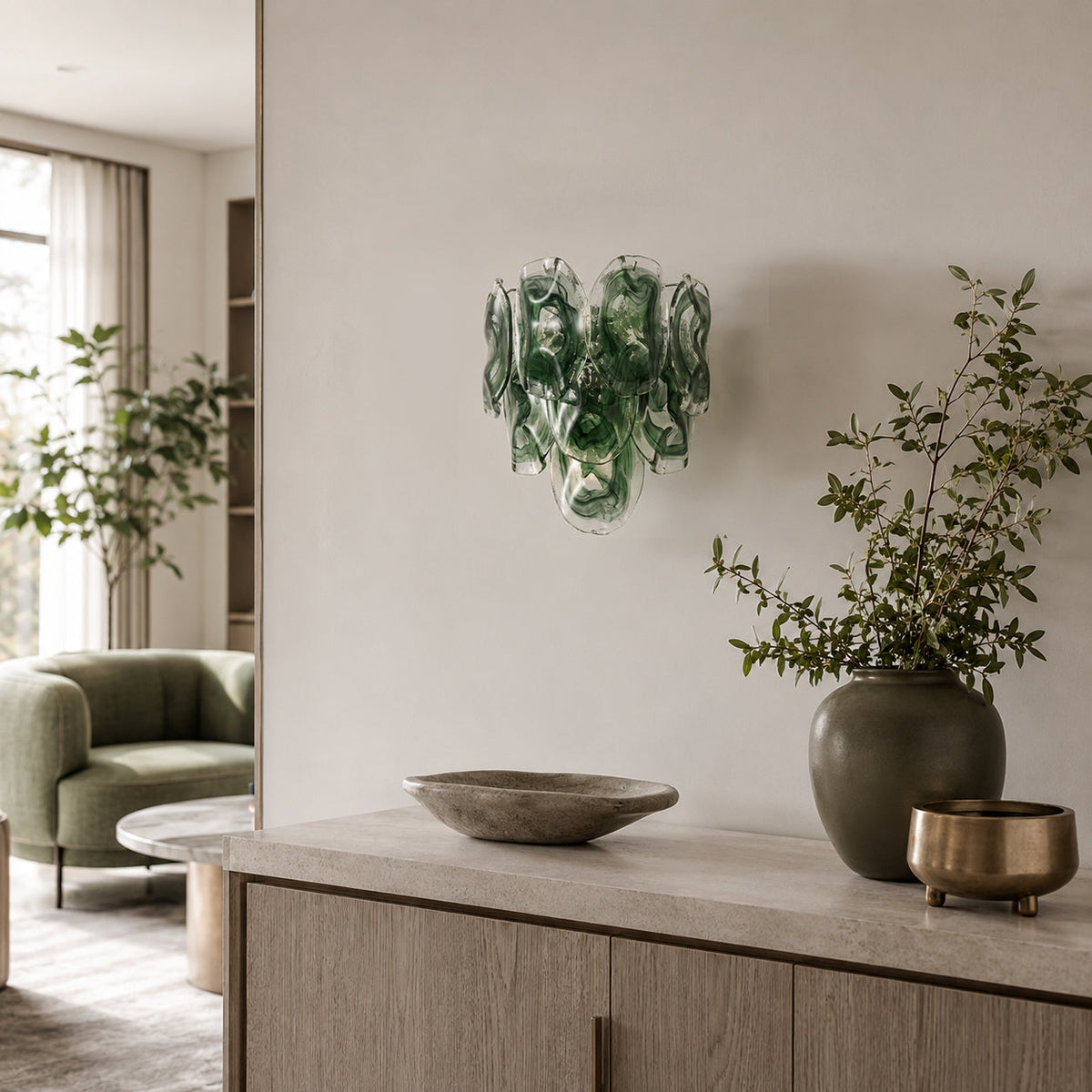 Torcello Glass Wall Sconce — product view 2