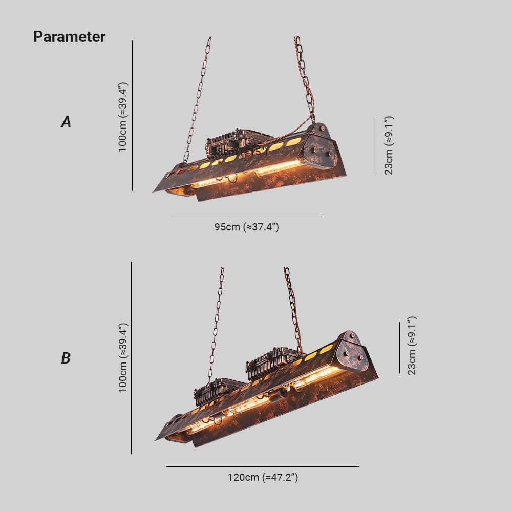 Noah Chandelier Industrial Steampunk — product view 7