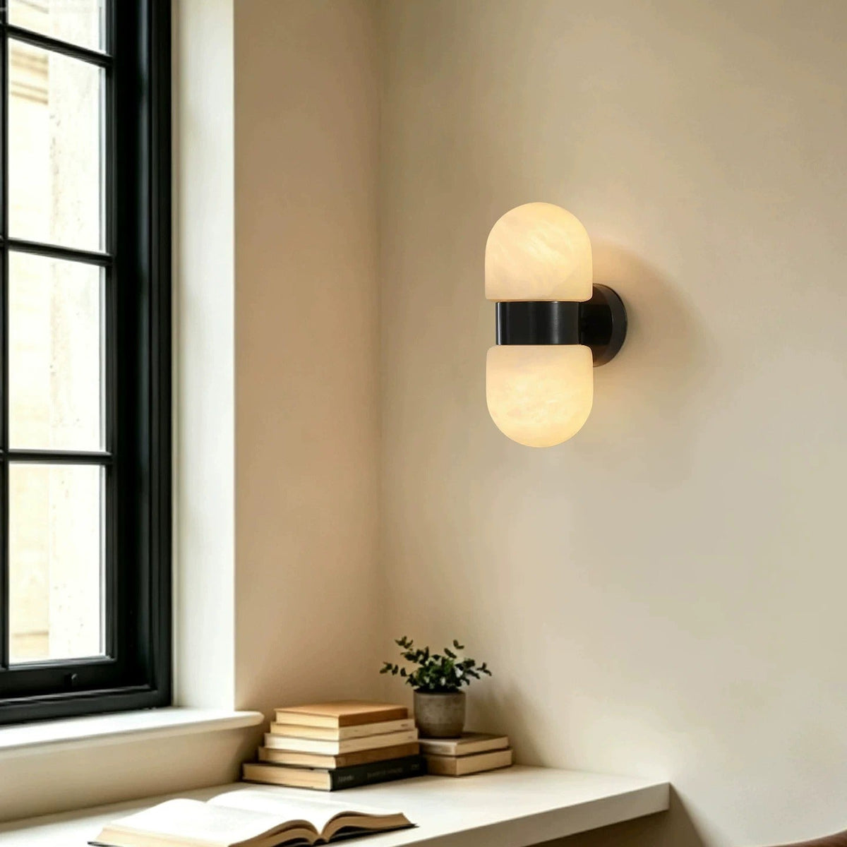 Vectis Alabaster Wall Sconce — product view 2