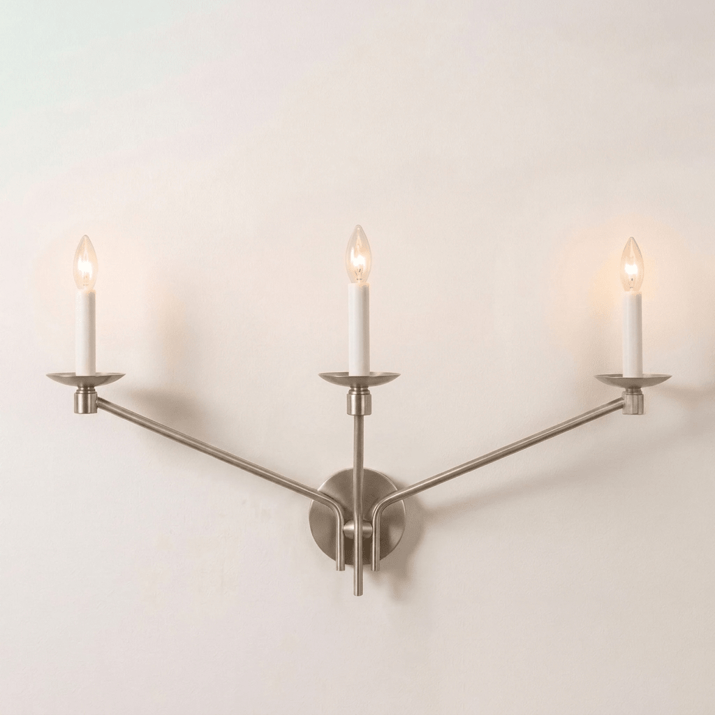 Vesper Brass Candlestick Sconce — product view 5