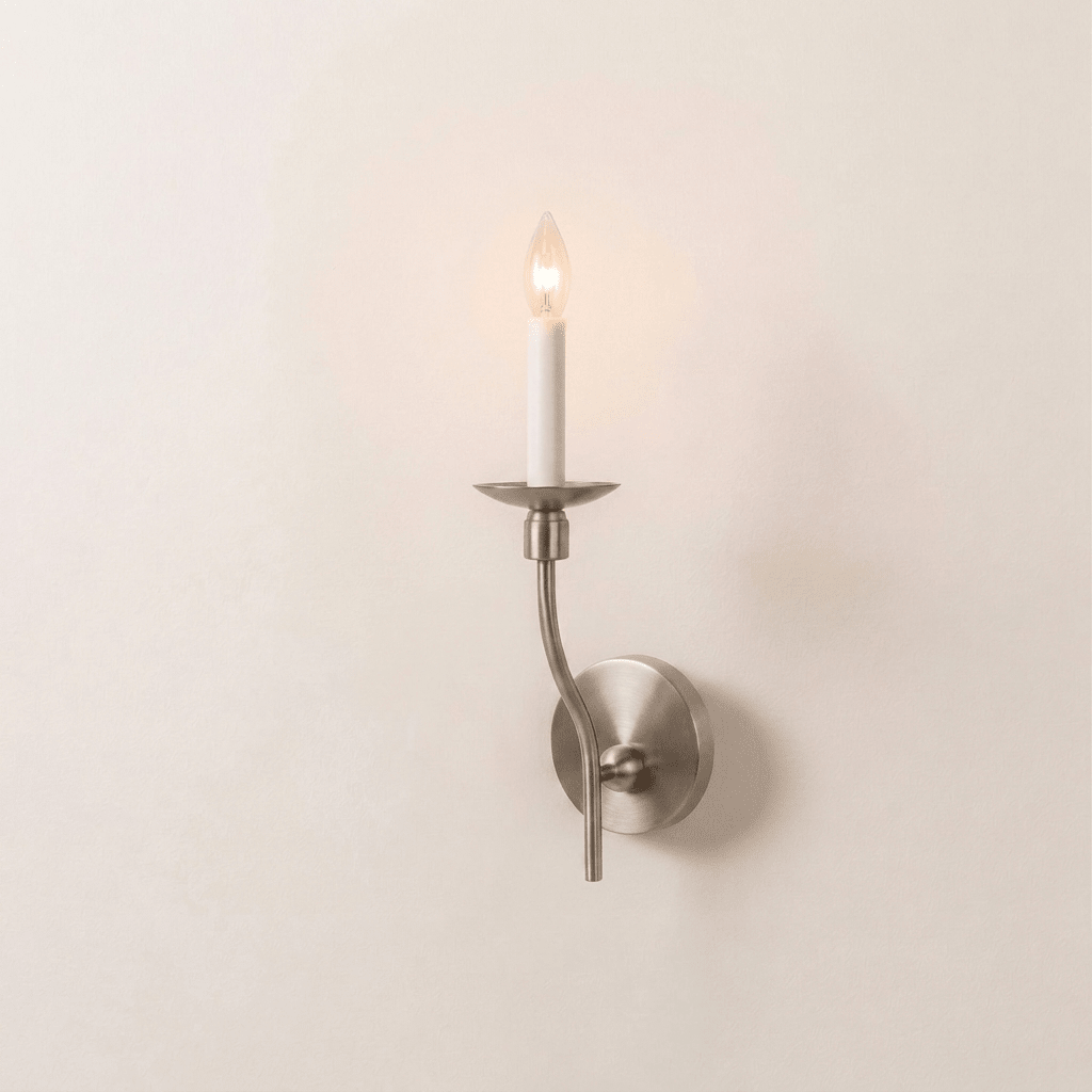Vesper Brass Candlestick Sconce — product view 7