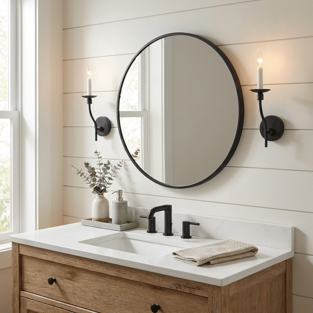 Vesper Brass Candlestick Sconce — product view 4