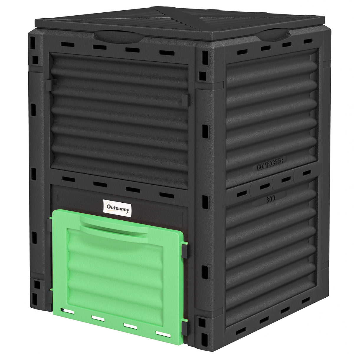 80 Gallon Garden Large Capacity Compost Bin, Green — product view 2