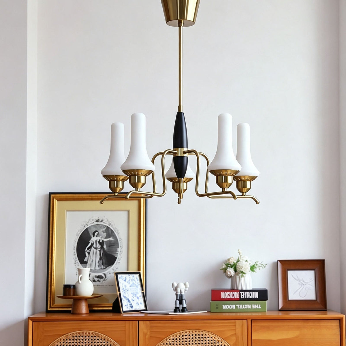 WOMO Trumpet‑shaped Glass Chandelier-WM3241 — product view 5