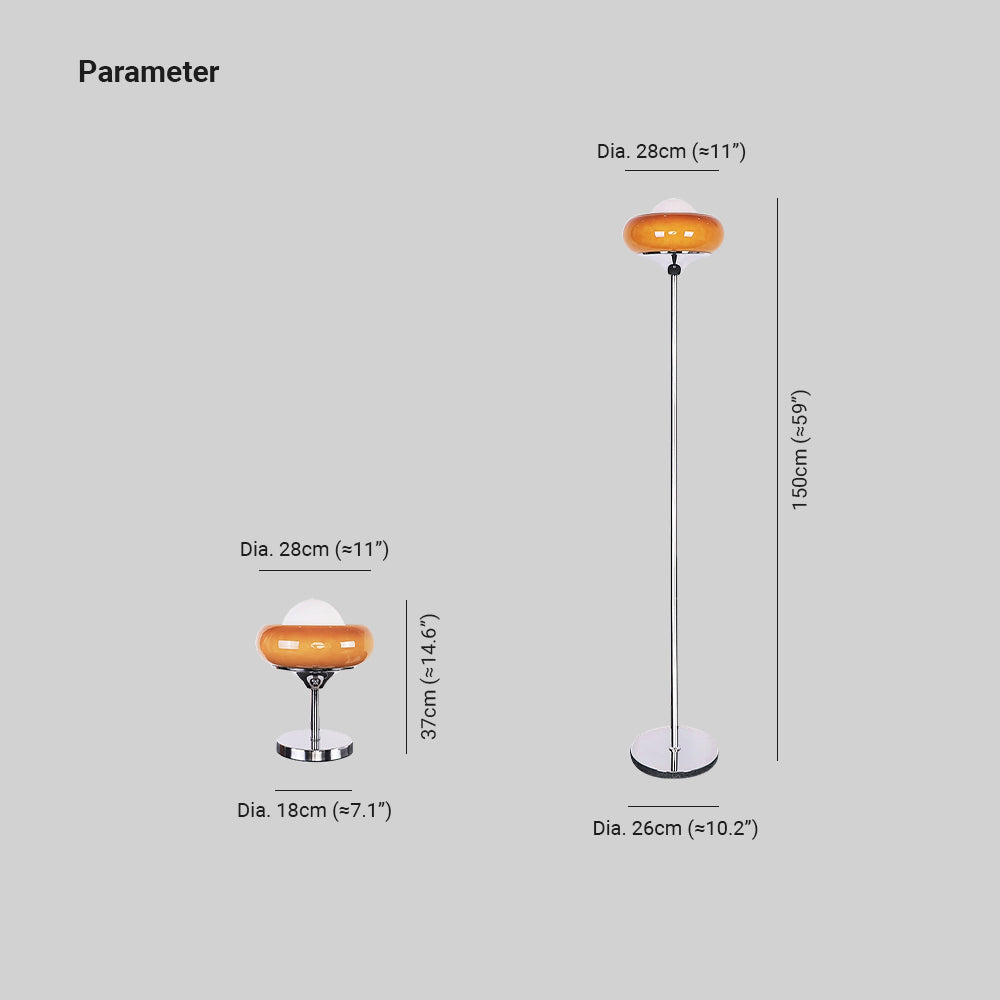 Morandi Modern Stained Glass Tall Floor Lamp — product view 5