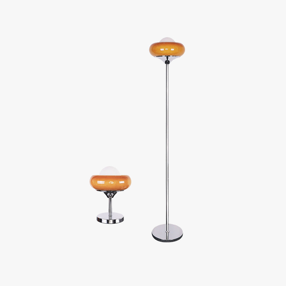 Morandi Modern Stained Glass Tall Floor Lamp — product view 3