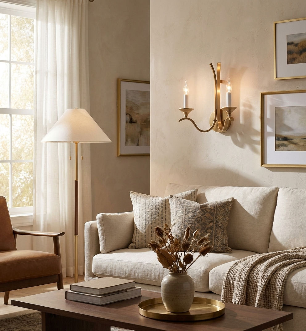 Winslow Wave Arm Wall Sconce — product view 2