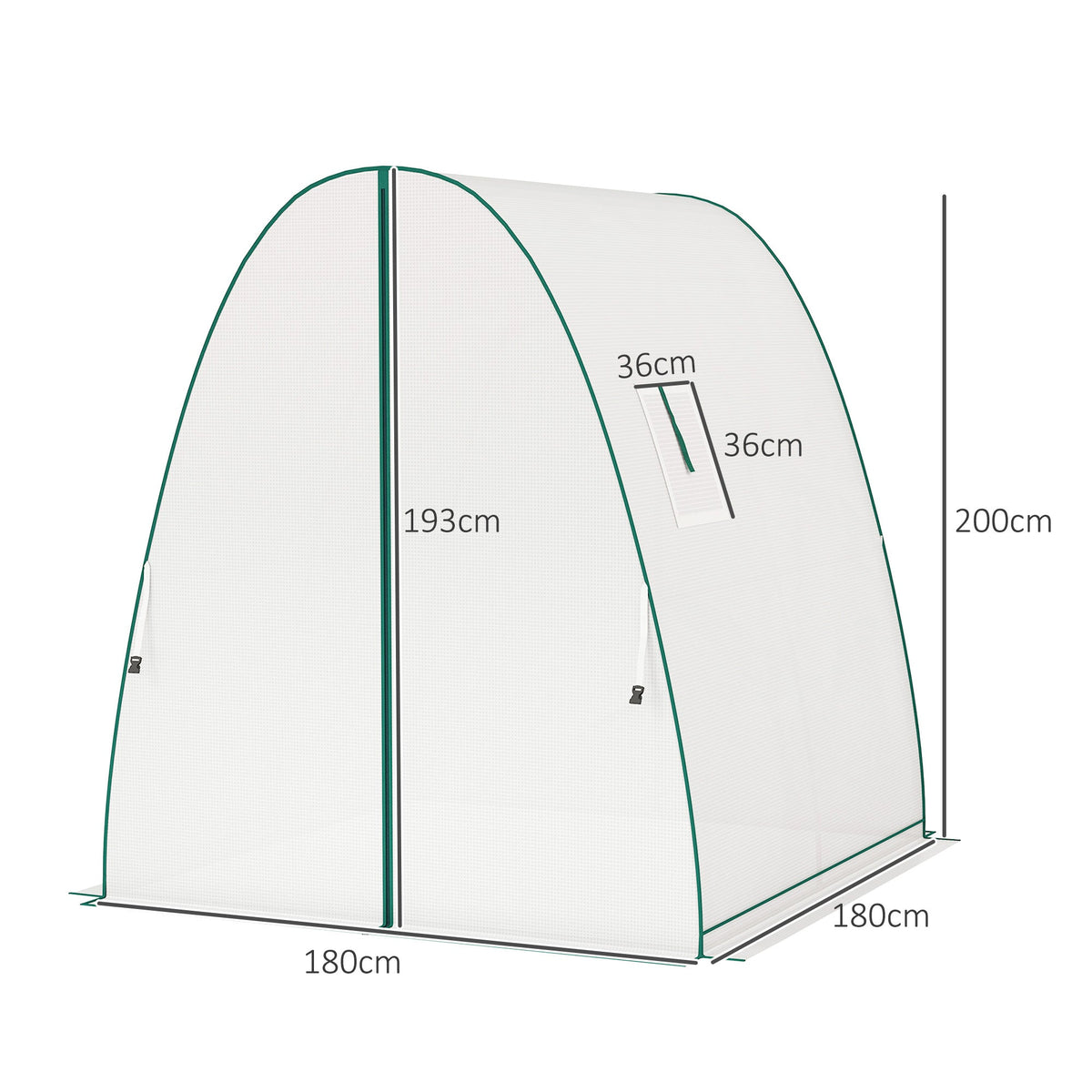 Portable Walk-In Greenhouse Tunnel with Sandbag Supports — product view 5
