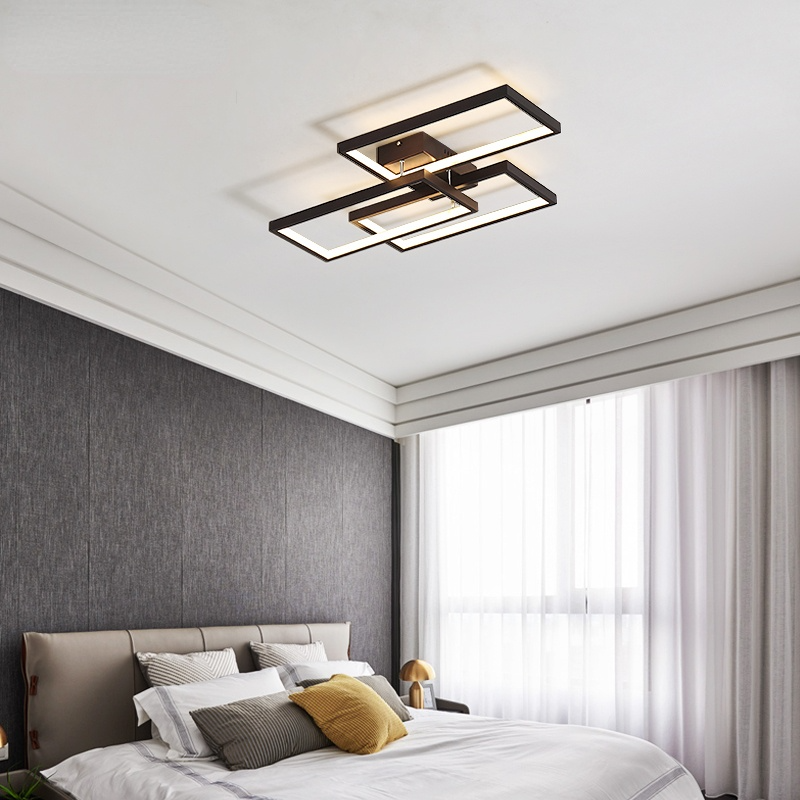 Arisha Rectangular Flush Mount Ceiling Light, 2 Colour — product view 4
