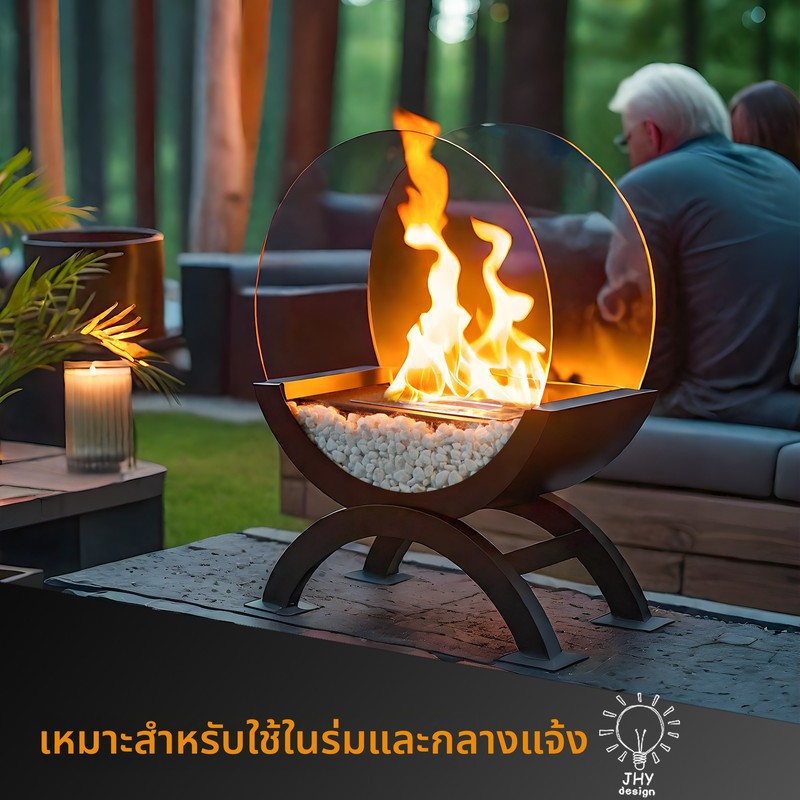 Ambient Flame Decorative Bioethanol Fireplace — product view 1