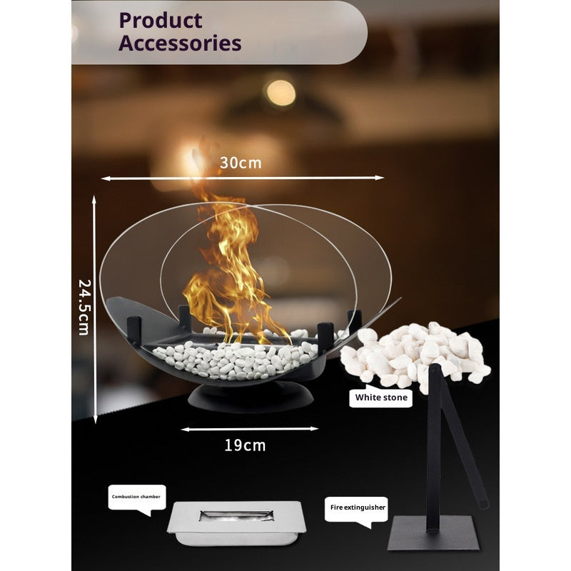 Ambient Flame Decorative Bioethanol Fireplace — product view 4