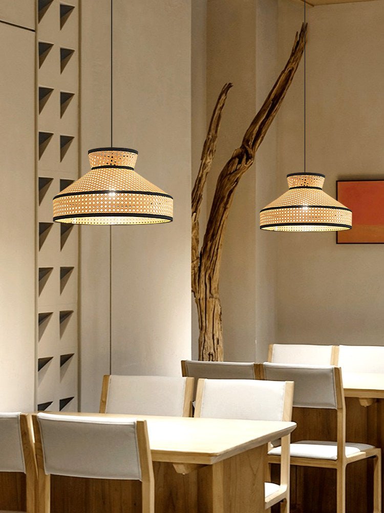 Harvest Woven Rattan Pendant Lamp — product view 3