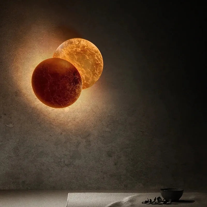 Arisha Modern Minimalist Moon Eclipse Round Wall Light — product view 7