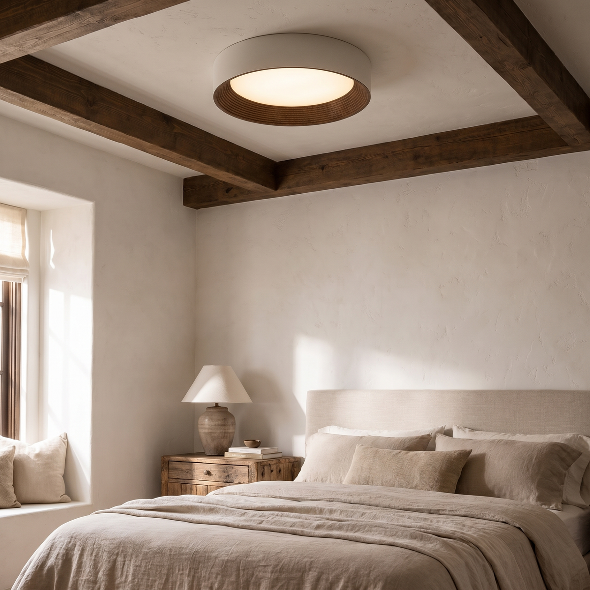 Beatrix Round Flush Mount Ceiling Light, LED — product view 2