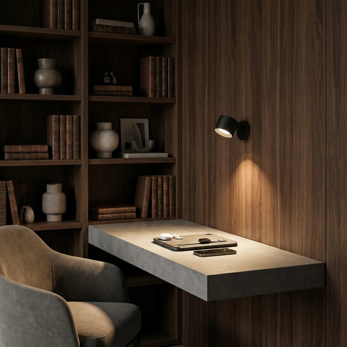 Cordless Wall Lamp, Magnetic Mount, 360° Adjustable, Dimmable, USB-C — product view 2