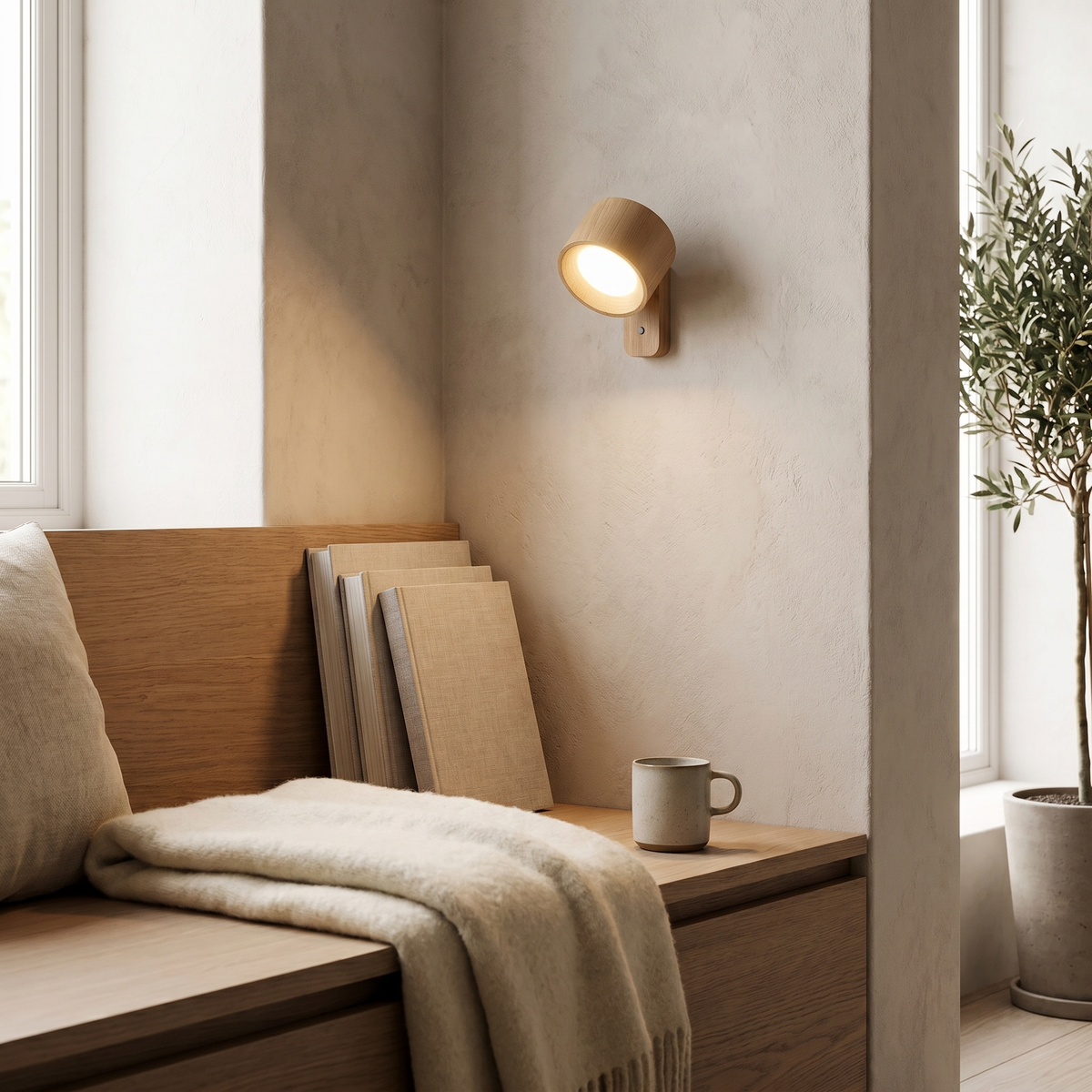 Cordless Wall Lamp, Magnetic Mount, 360° Adjustable, Dimmable, USB-C — product view 6
