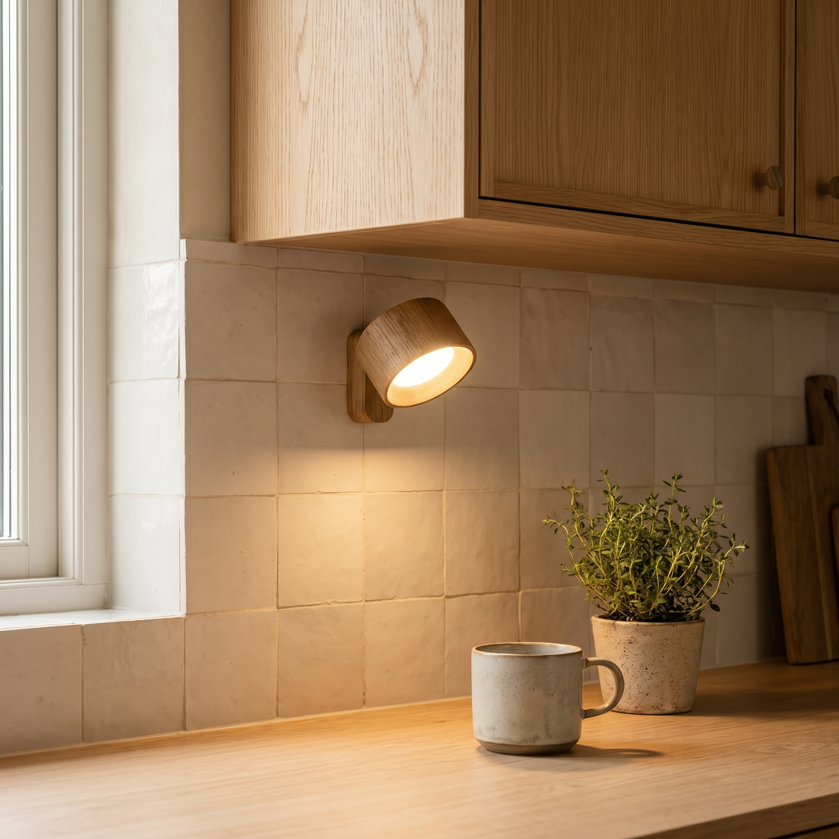 Cordless Wall Lamp, Magnetic Mount, 360° Adjustable, Dimmable, USB-C — product view 5