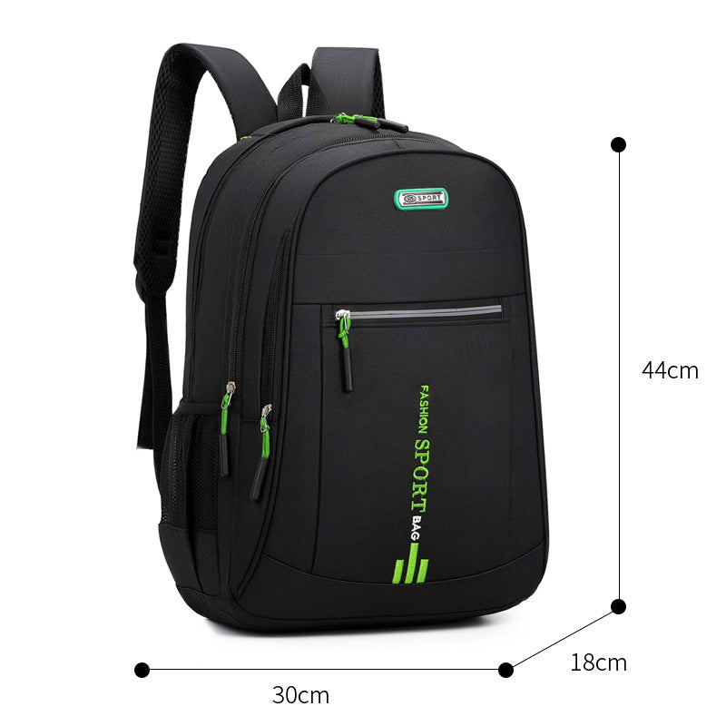 Nylon backpack with anti-theft protection, large capacity — product view 2
