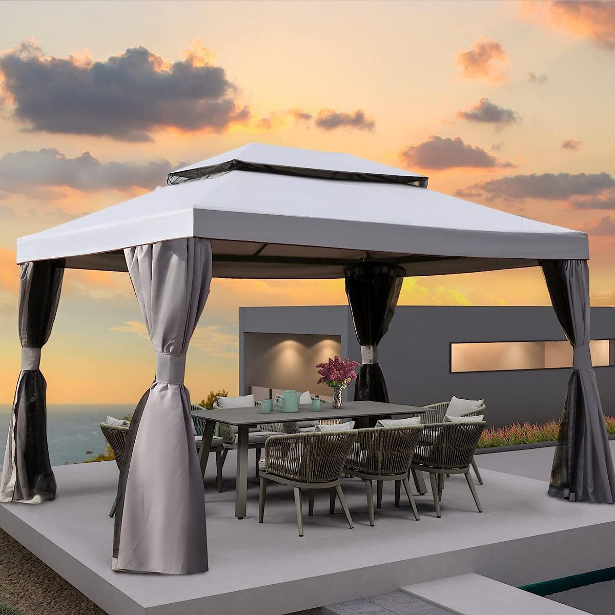 LOUNGE YARD 10x13 Curtain,ONLY Curtain — product view 1