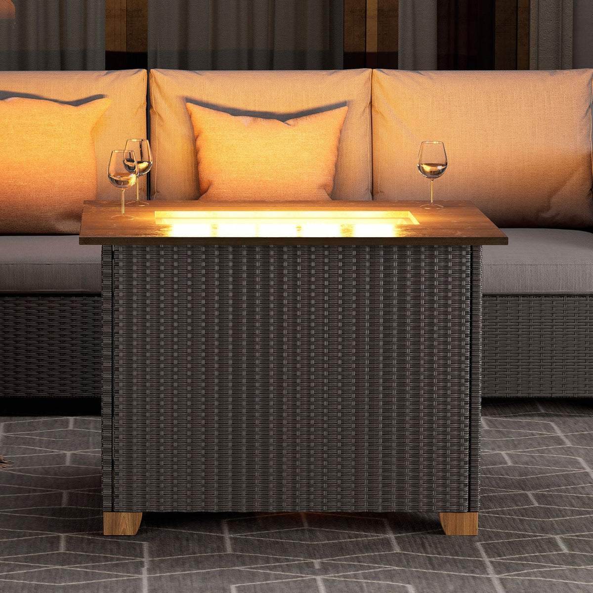 LOUNGE YARD Outdoor Fire Pit Table — product view 7