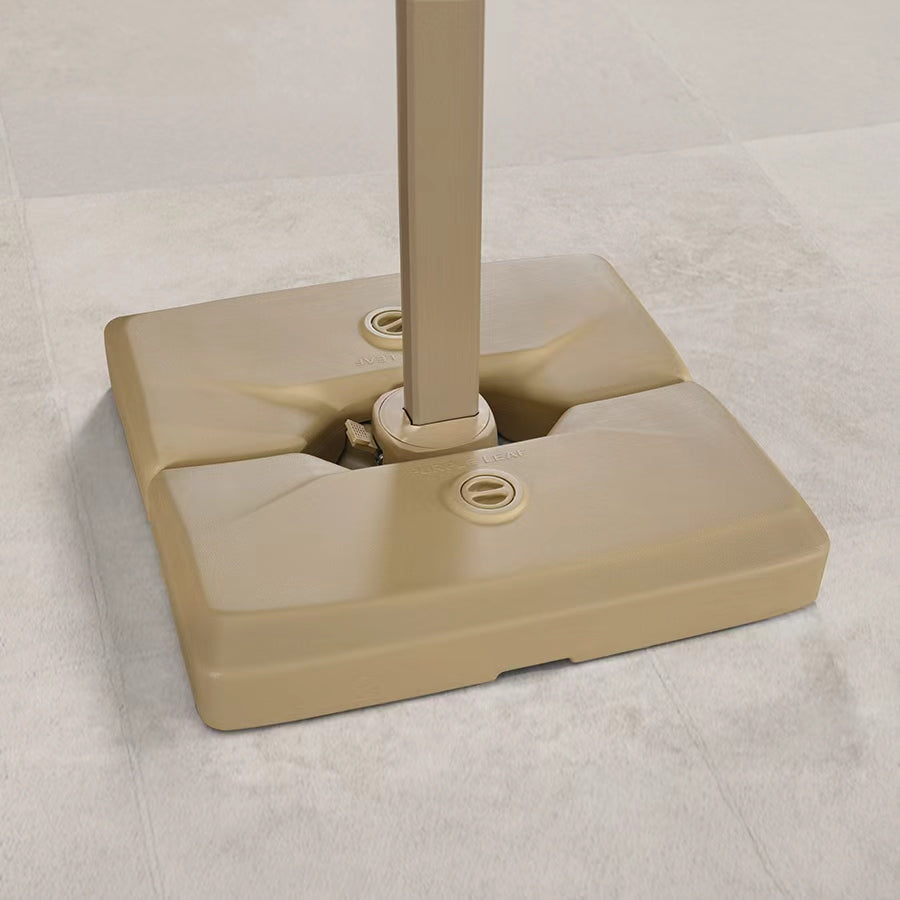 PURPLE LEAF Champagne Patio Umbrella Base, Heavy Duty Water & Sand Fillable Weighted Stand — product view 1
