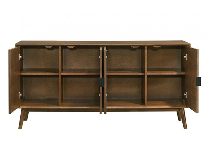 Hillerod Rich Walnut Finish Mid-Century Modern Buffet Sideboard Server Cabinet – FM32004WN-SV — product view 3