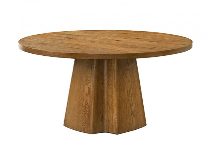 Orsino Walnut Veneer 59" Round Dining Table Set 5-Pc – FM32008WN-5PC — product view 2