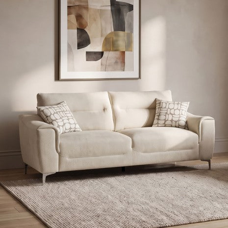 Desta Light Taupe Brown Herringbone Fabric Sofa and Love Seat Set – FM67013TUBR-2PC — product view 2