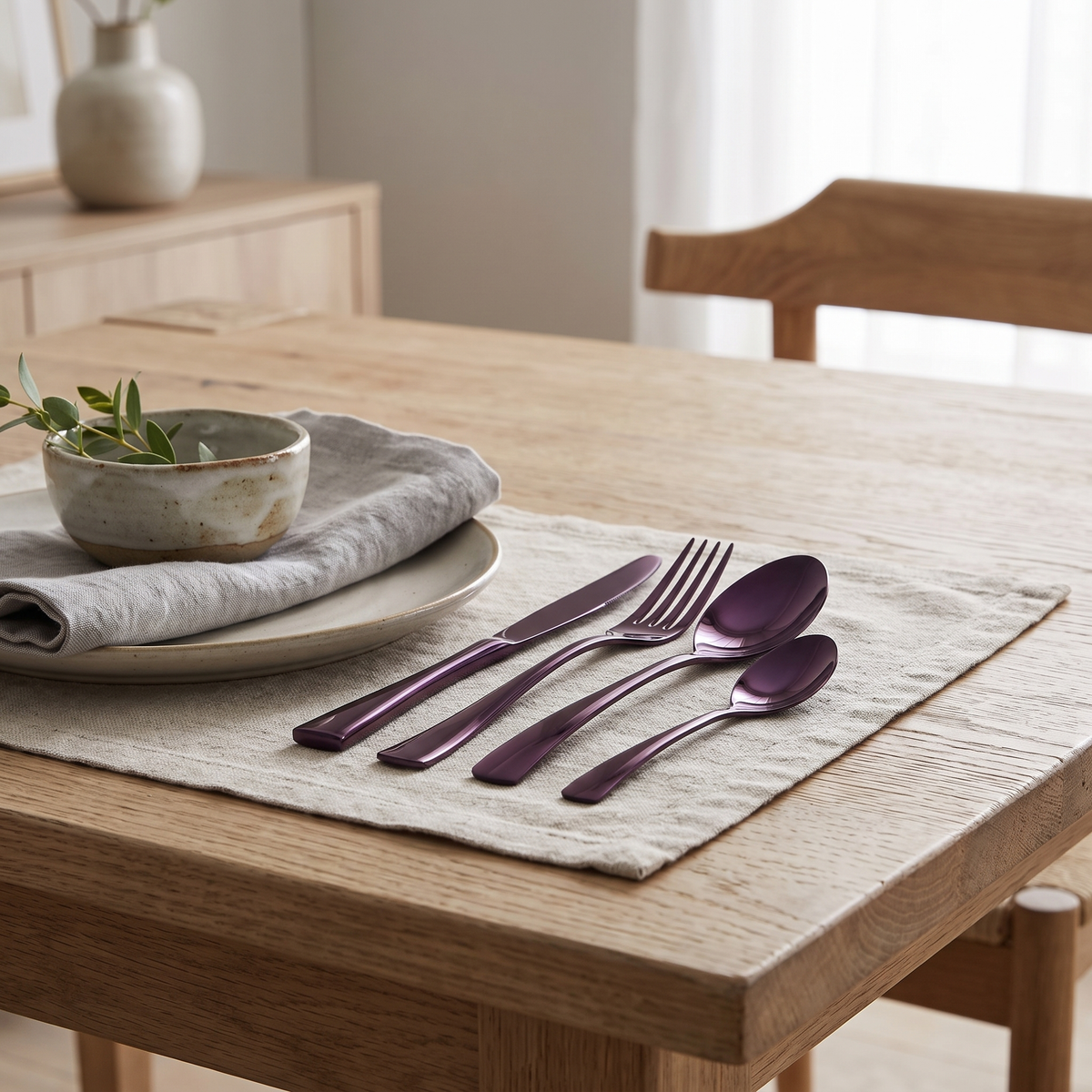 Greece Cutlery Set, Stainless Steel, 16 or 24-Piece — product view 6