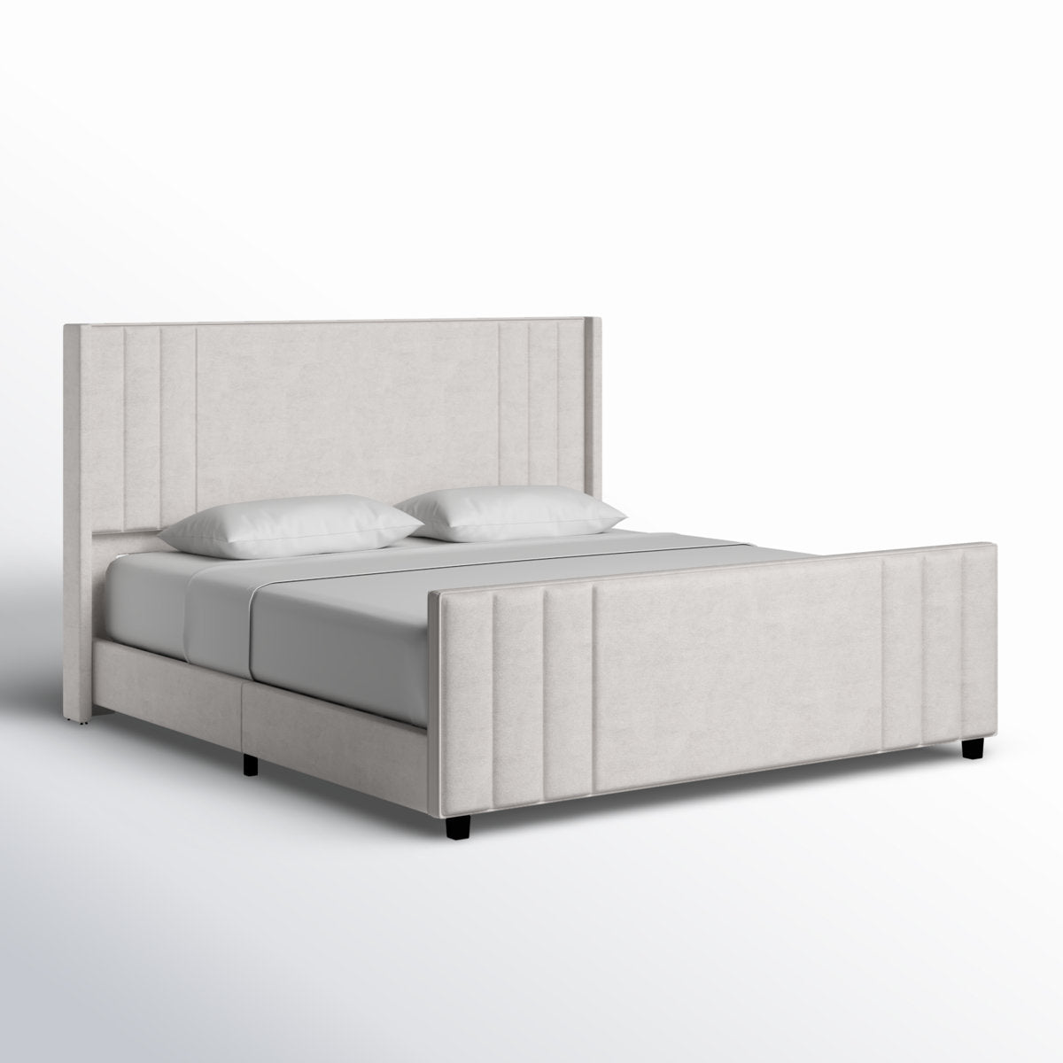Grevane Kintail Velvet Channel Tufted Bed — product view 7
