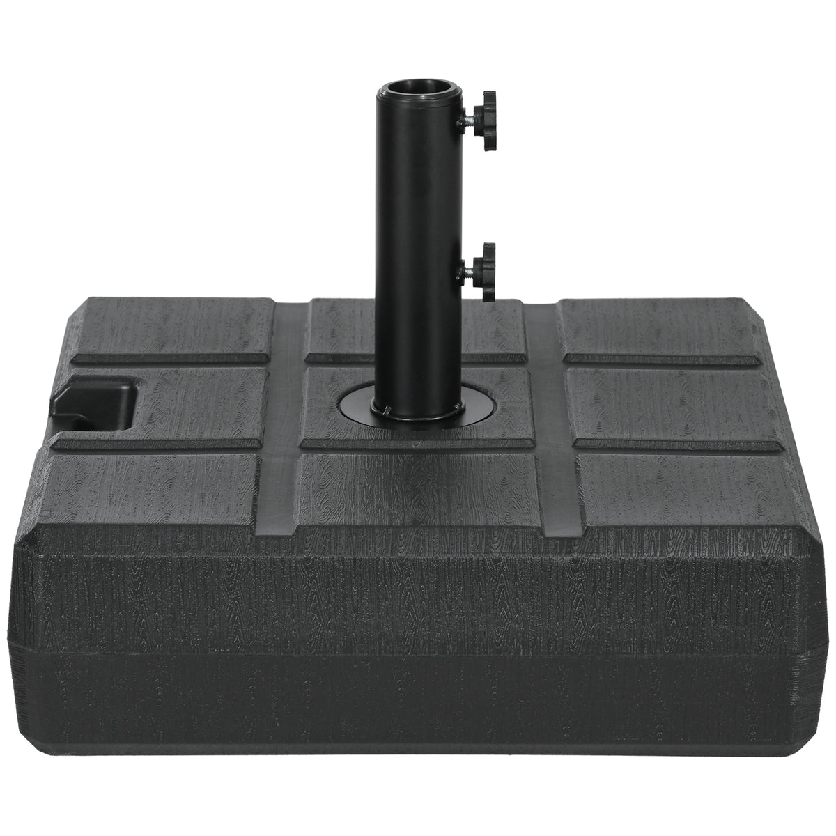 88 lbs. Fillable Umbrella Base for 1.5" or 1.9" Poles, Black — product view 2
