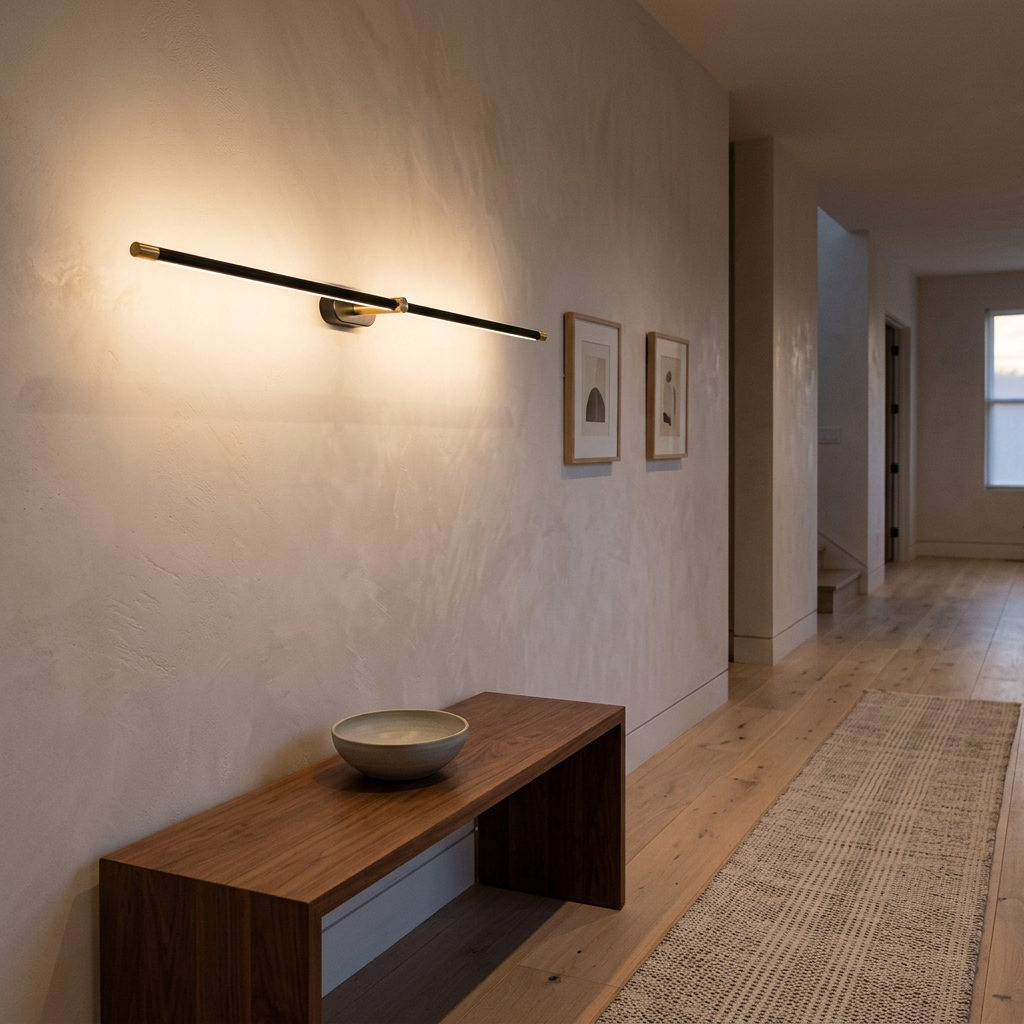 Skyla | Slim Linear LED Wall Lamp for Vanity Mirror and Bedside Lighting — product view 4