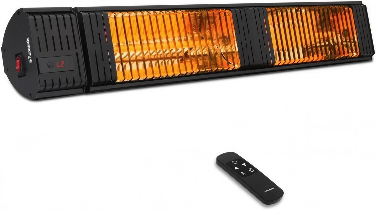 Infrared Electric Patio Heater, 3000W Carbon Fiber Heating for Outdoor/Indoor, Porch, Deck, Garage with Remote 24 Hours — product view 1