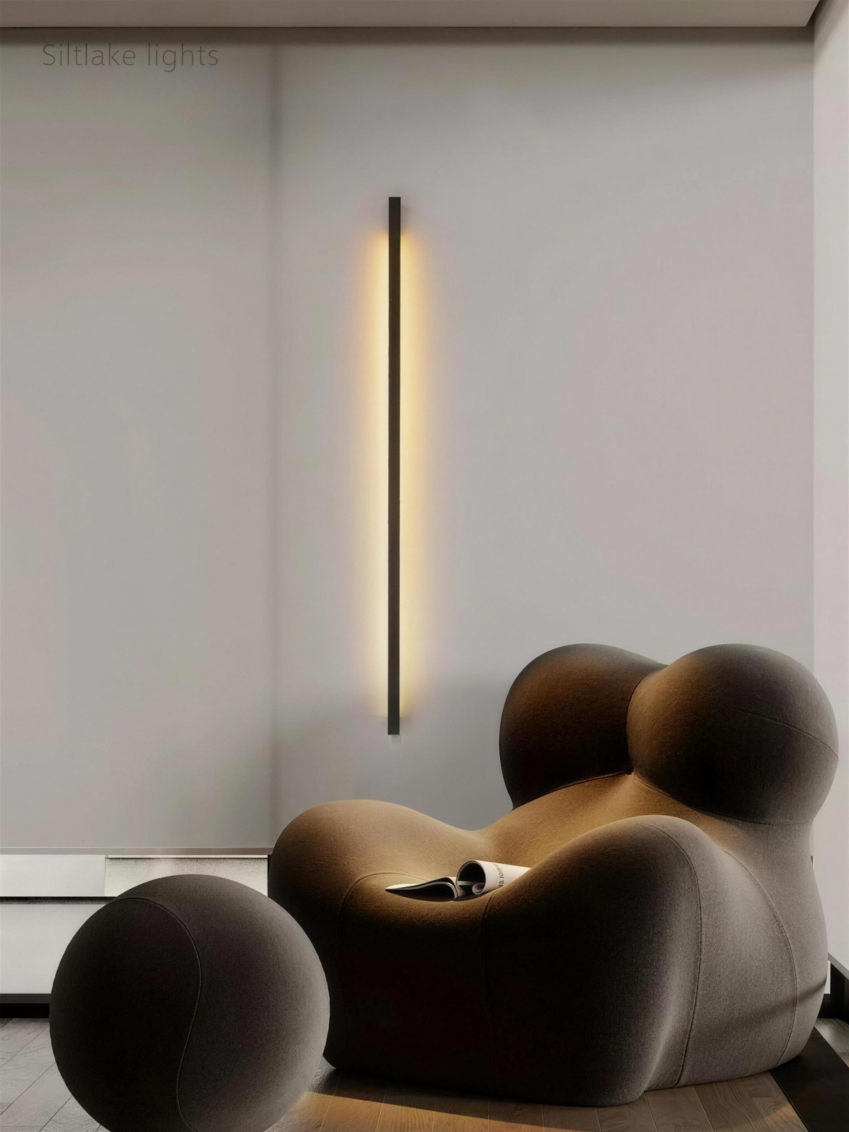 Nordic Modern Long LED Wall Lamp, Indoor Mounted Sconce for Living Room, Bedroom & Background Accent Lighting — product view 2