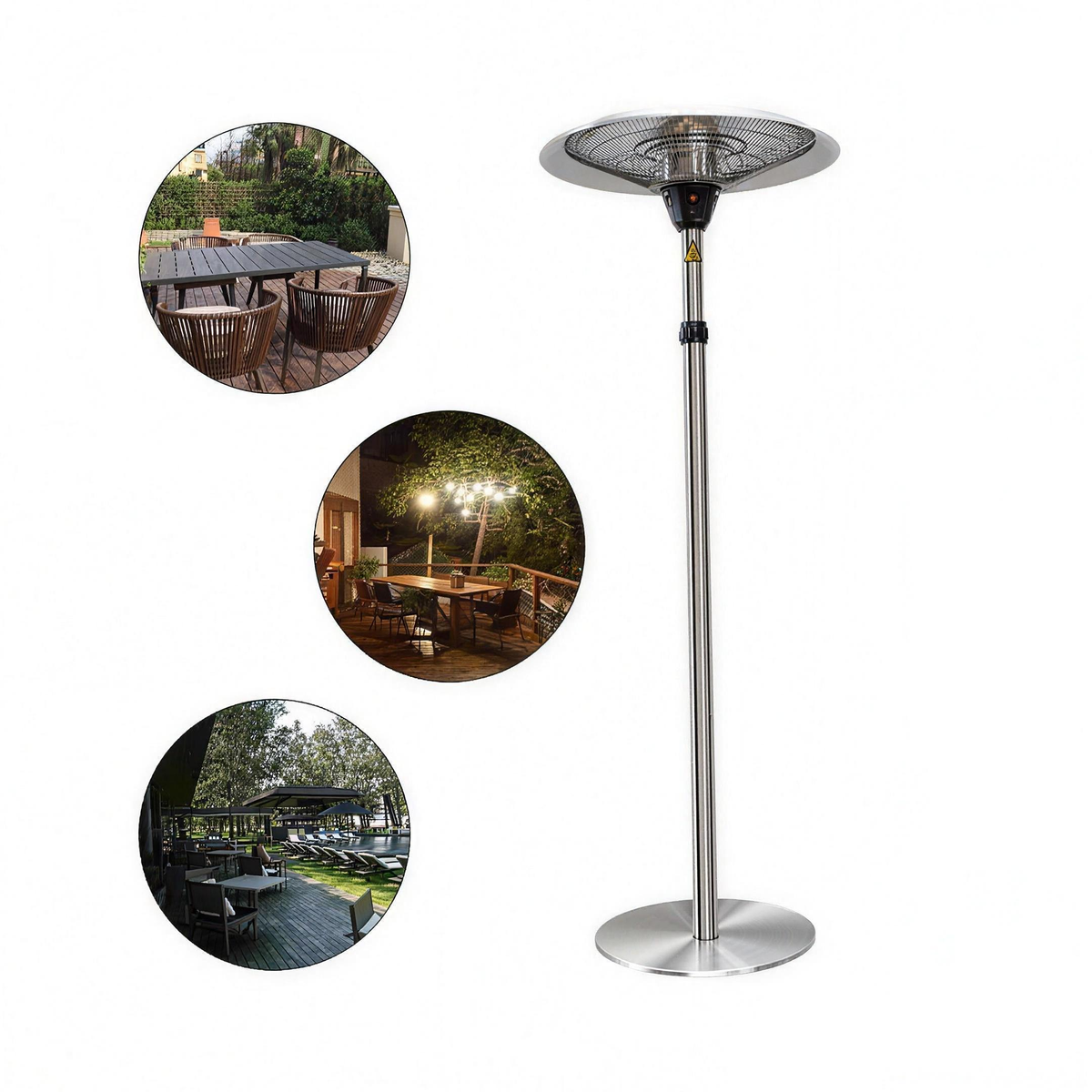 Freestanding Infrared Electric Space Heater, Weatherproof Rated, Overheat Protection for Living Rooms, Bedrooms and Offices — product view 1