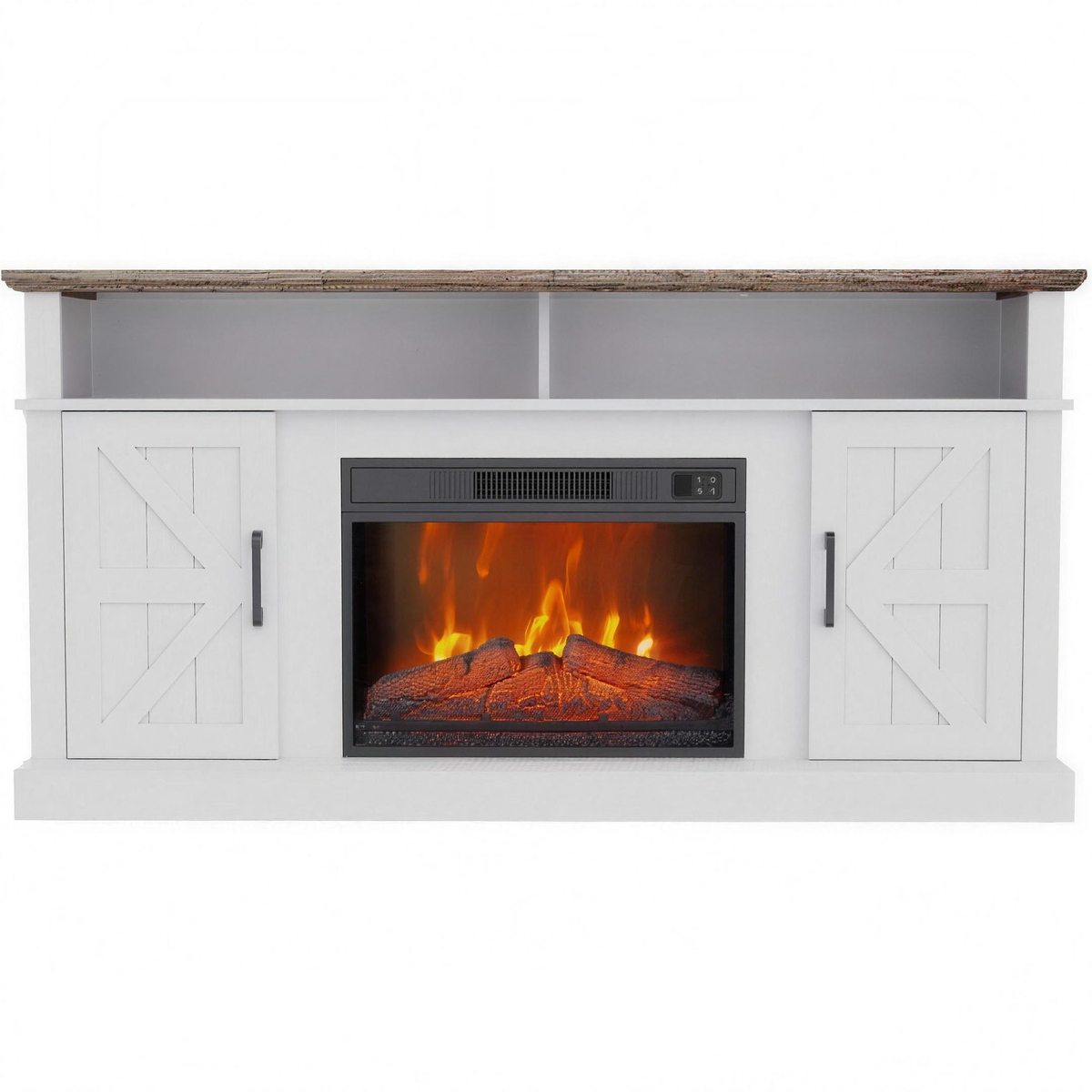 Electric Fireplace TV Stand for TVs up to 65 Inch, Modern Media Console Entertainment Center, Storage Cabinets for Living Rooms — product view 1
