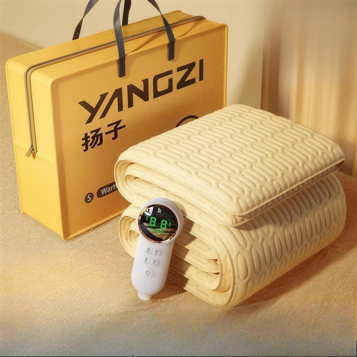 Water Circulation Heated Mattress Pad, Queen & King Dual-Zone Electric Blanket with Remote Thermostat & Auto Shut-Off — product view 2