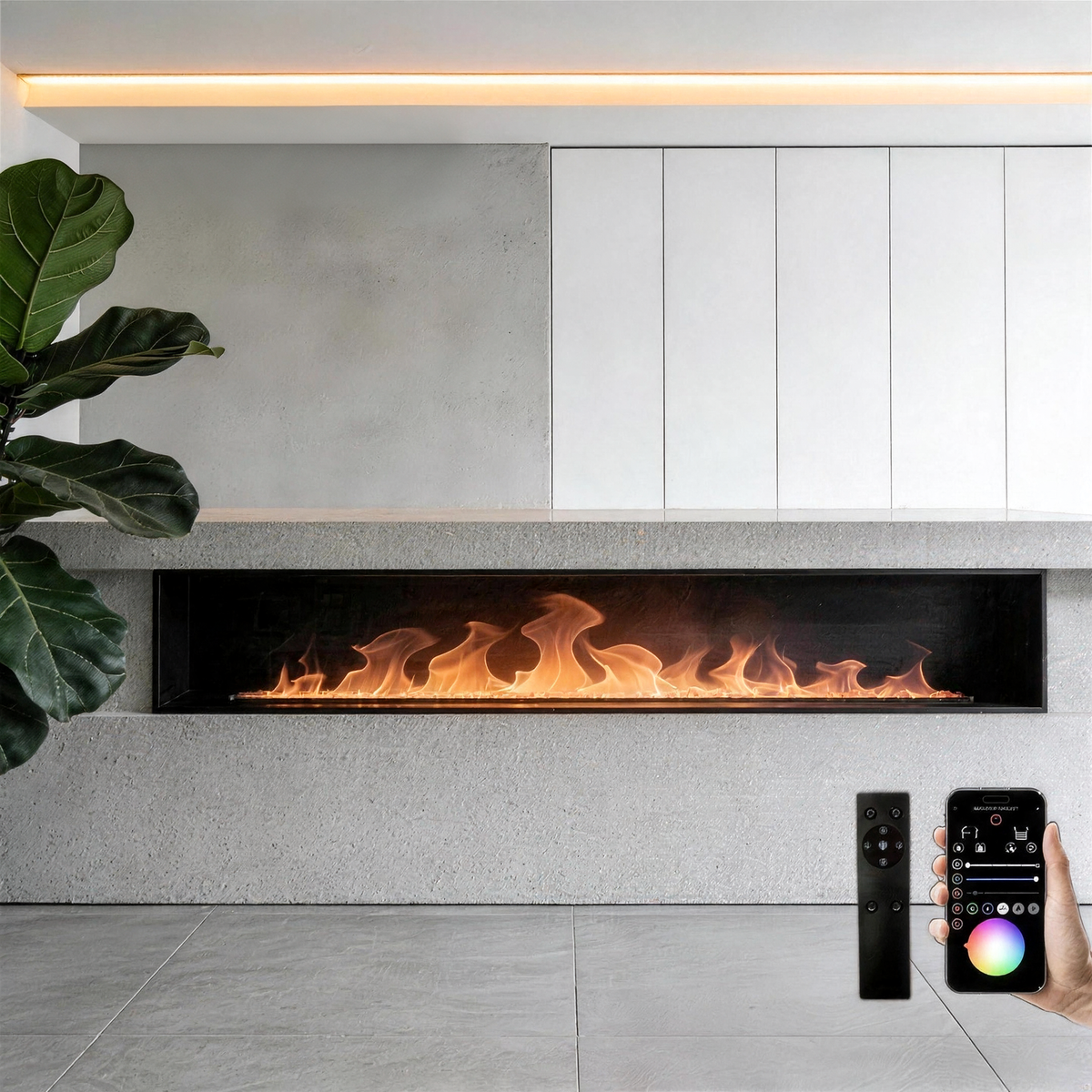 3D Steam Fireplace Stove, Modern Freestanding Water Vapor Flame Indoor Fireplace — product view 1