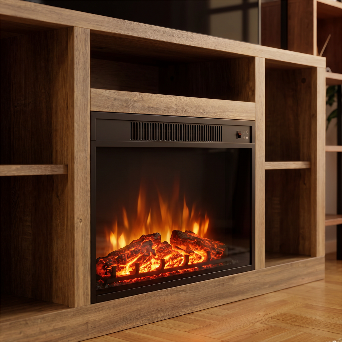 Electric Fireplace TV Stand for TVs up to 65 Inch, Modern Media Console Entertainment Center for Living Rooms and Apartments — product view 6