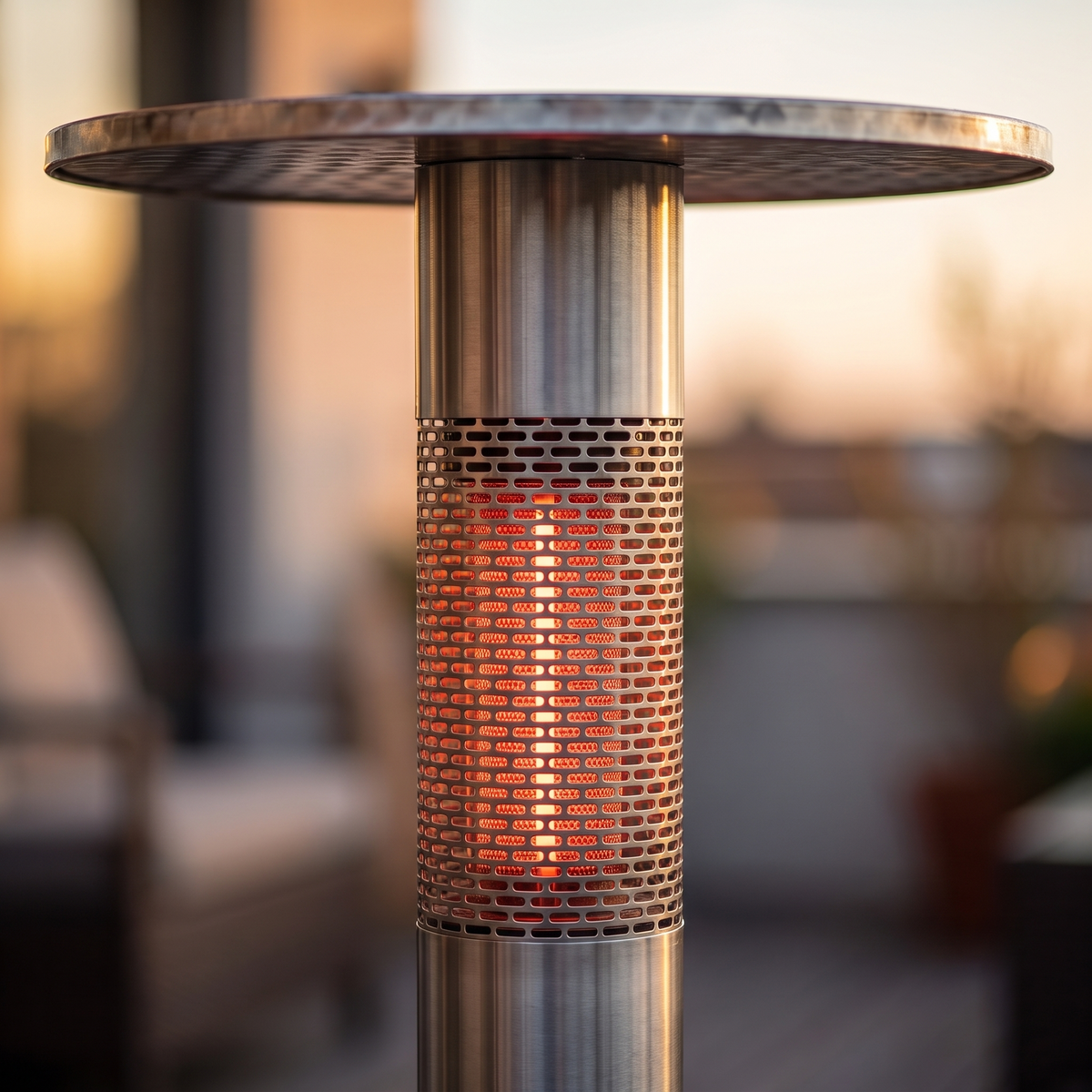 Bistro Table Patio Heater, Infrared Electric Outdoor Heater with Built-In Table Top for Deck & Balcony Entertaining — product view 6