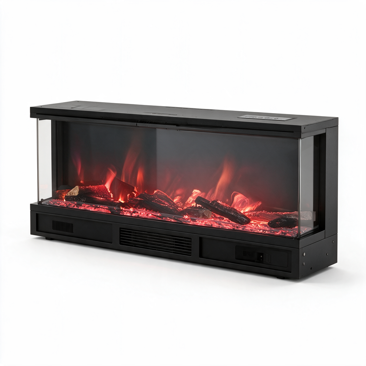 50-100 Inch Recessed Electric Fireplace, Modern 3-Sided Wall Mounted Insert for Living Room — product view 1