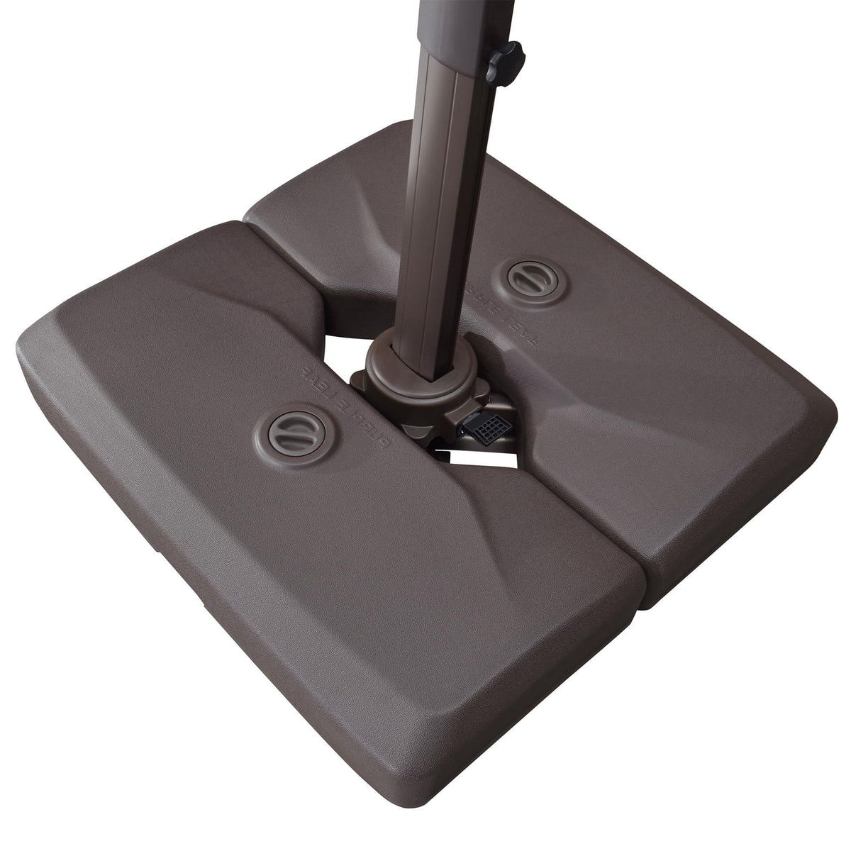 PURPLE LEAF OPEN BOX Bronze Aluminum Frame Cantilever Umbrella Weighted Base ZY02XGTBS-120 — product view 2