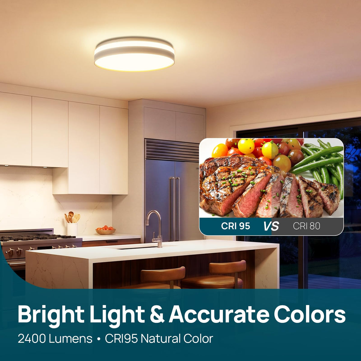 Linkind Matter Smart Ceiling Light ColorBlend 12 Inch — product view 6